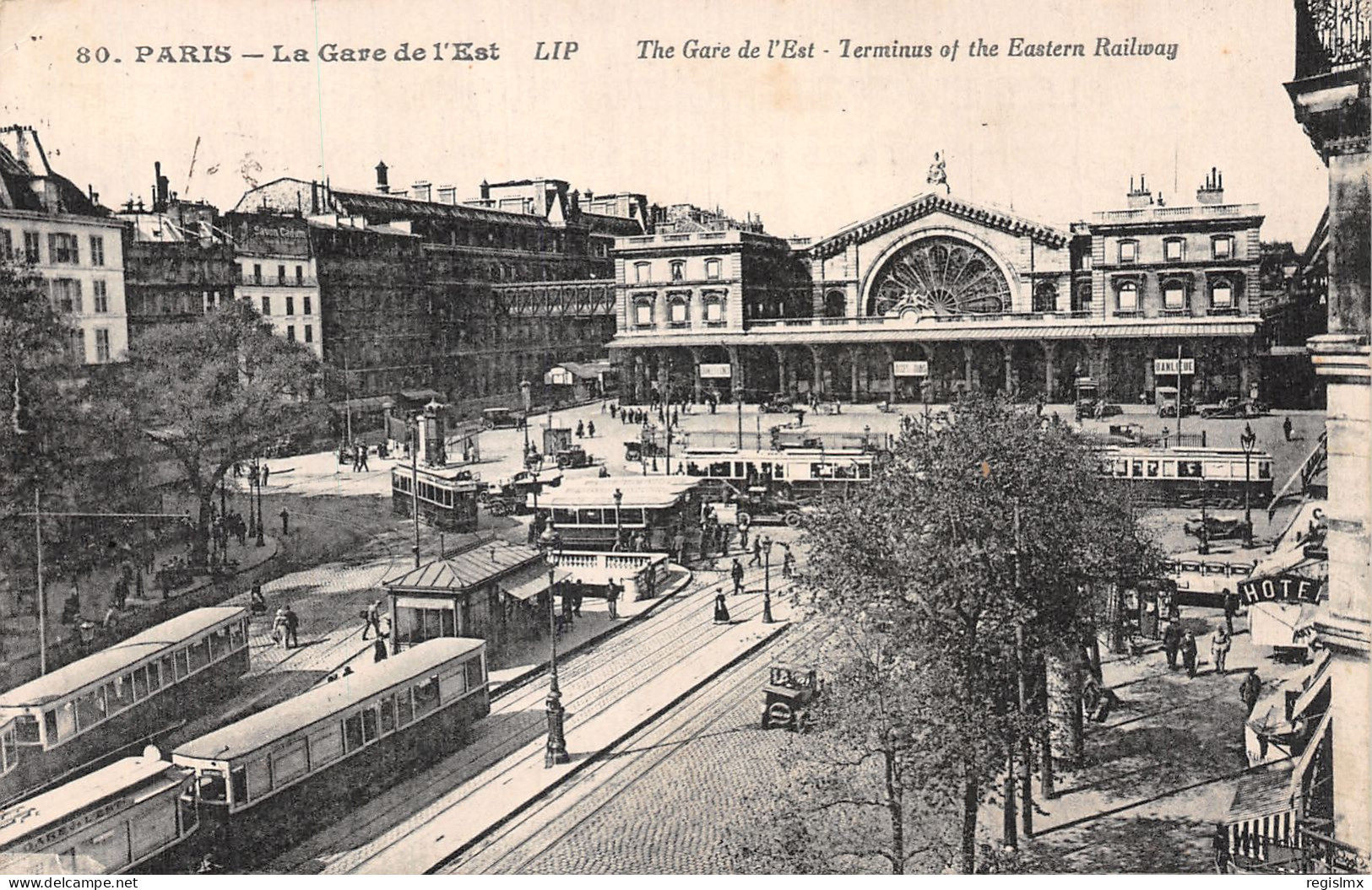 75-PARIS LA GARE DE L EST-N°T1057-G/0061 - Métro Parisien, Gares