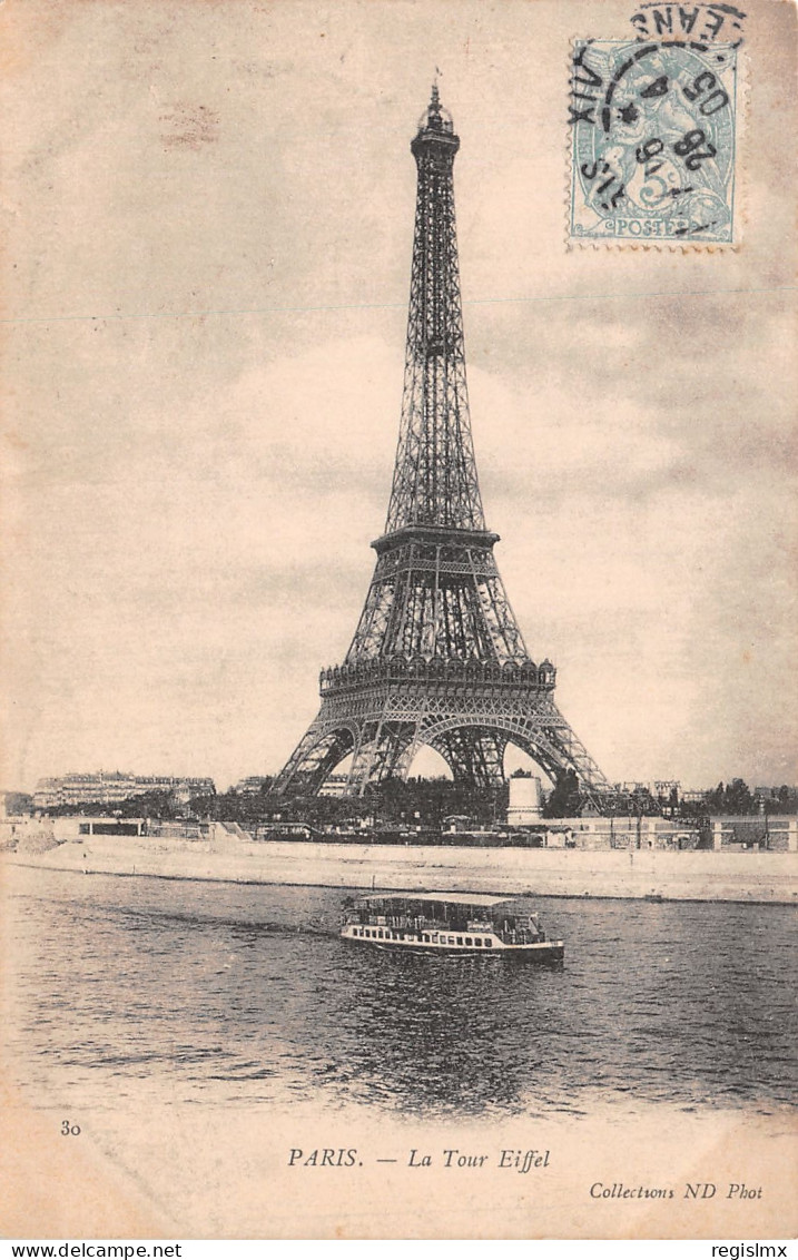 75-PARIS LA TOUR EIFFEL-N°T1057-G/0033 - Tour Eiffel