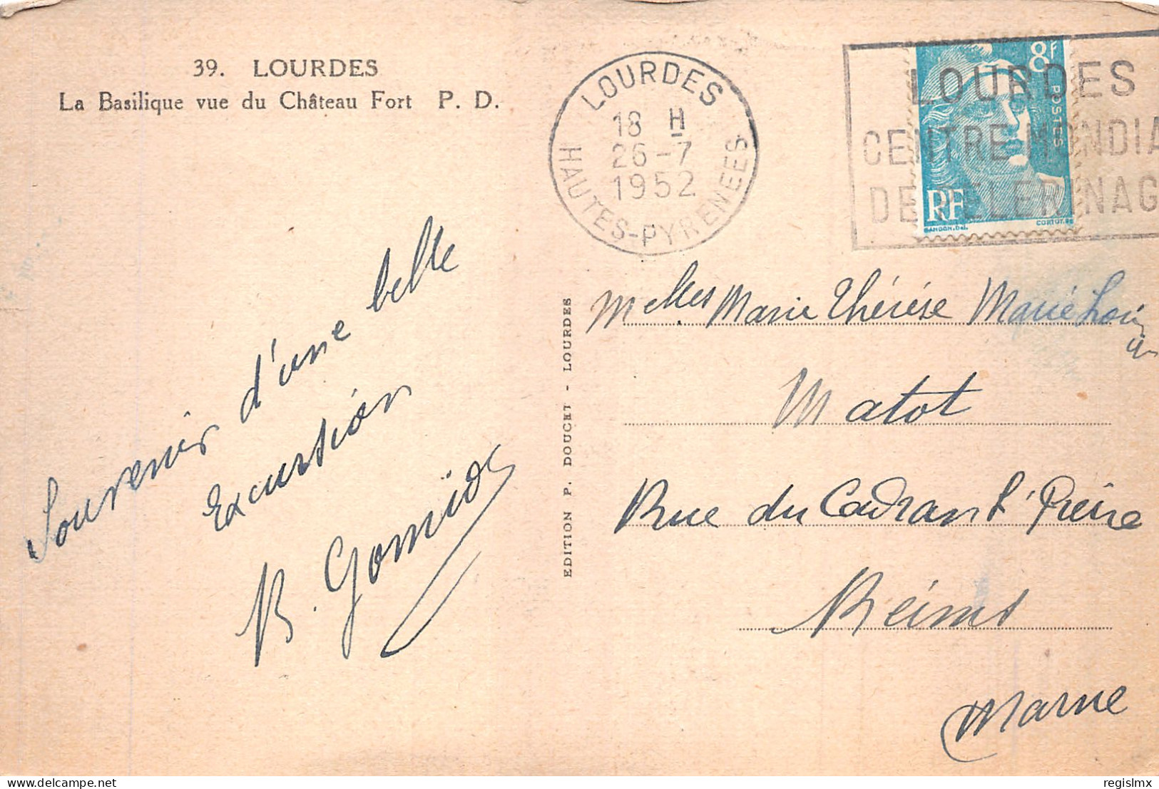 65-LOURDES-N°T1058-B/0097 - Lourdes