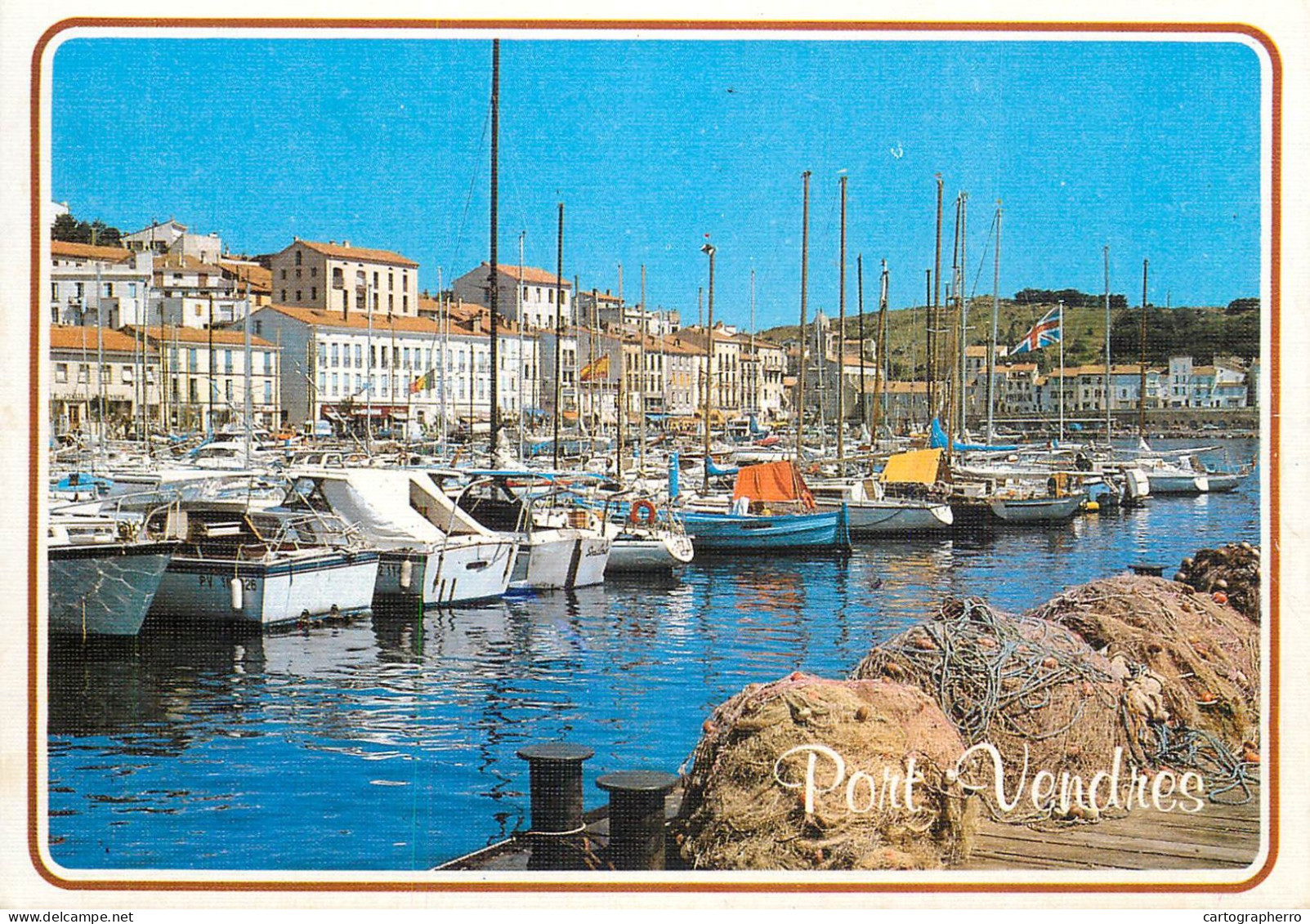 Navigation Sailing Vessels & Boats Themed Postcard Port Vendres Harbour - Velieri