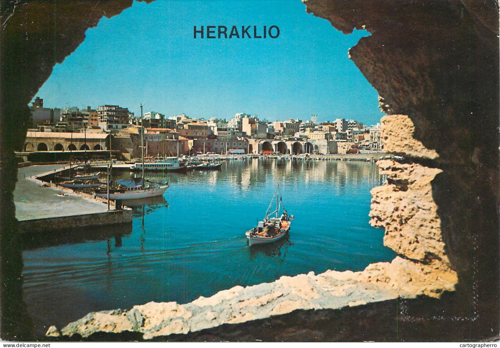 Navigation Sailing Vessels & Boats Themed Postcard Heraklio Boat - Sailing Vessels