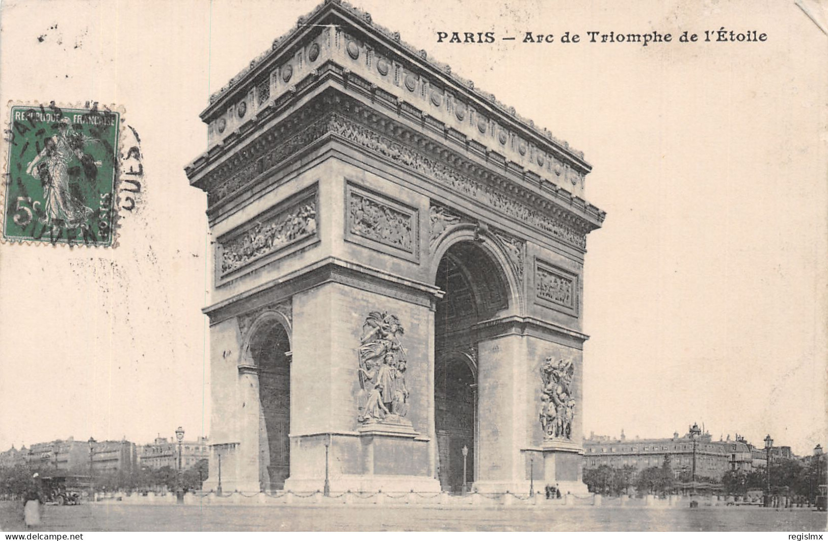 75-PARIS L ARC DE TRIOMPHE DE L ETOILE-N°T1059-C/0351 - Arc De Triomphe
