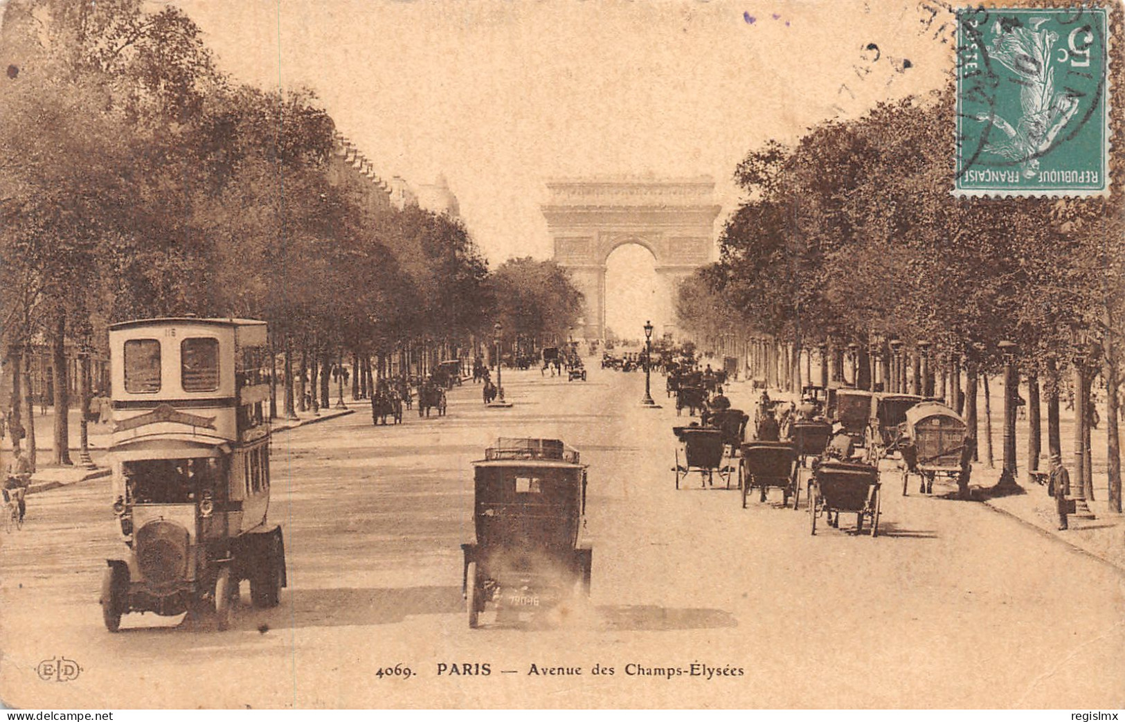 75-PARIS AVENUE DES CHAMPS ELYSEES -N°T1059-G/0133 - Champs-Elysées