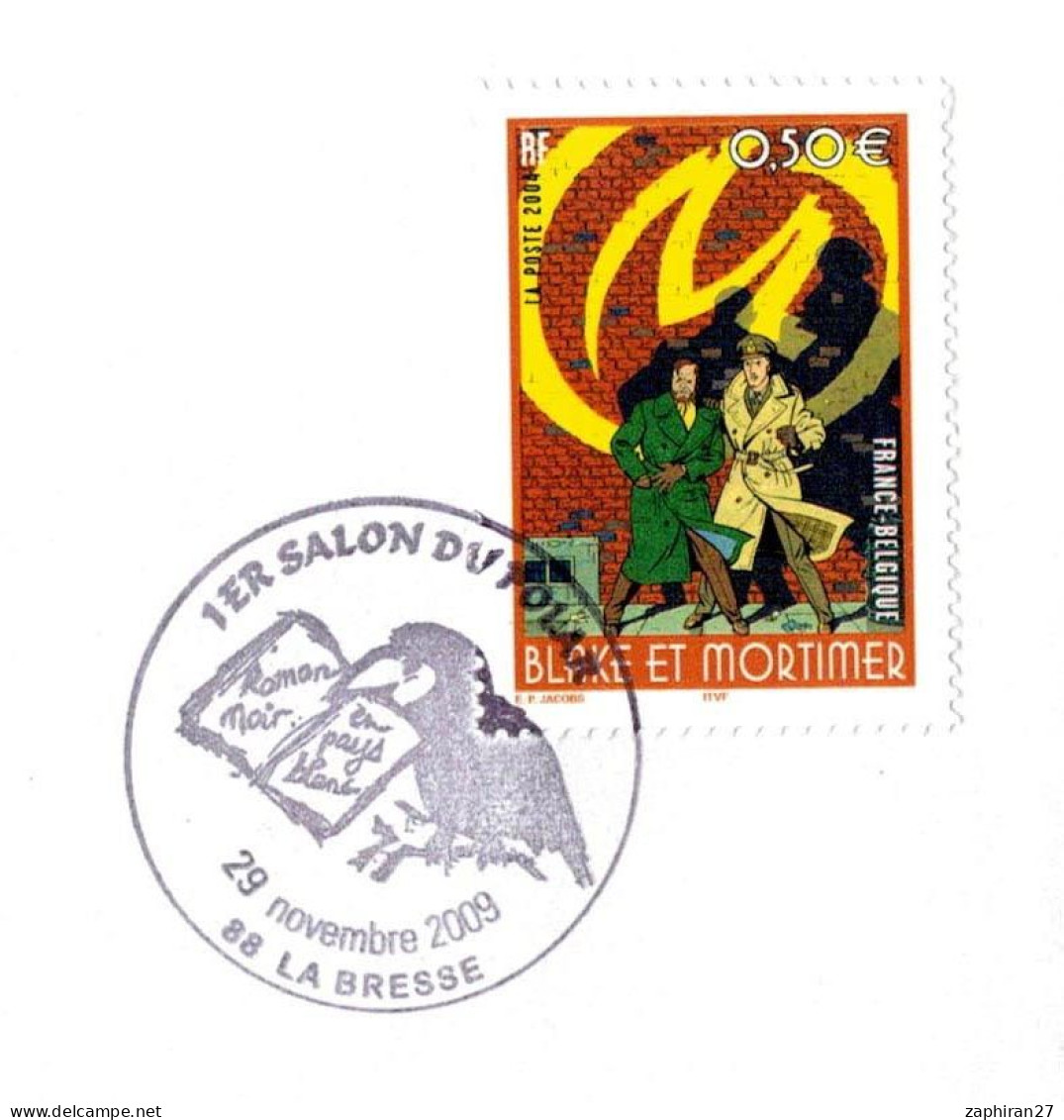 BD : LA BRESSE - VOSGES  (88) 1 SALON DU POLAR / LE CORBEAU TIENT UN LIVRE 29.11.2009 #773# - Comics