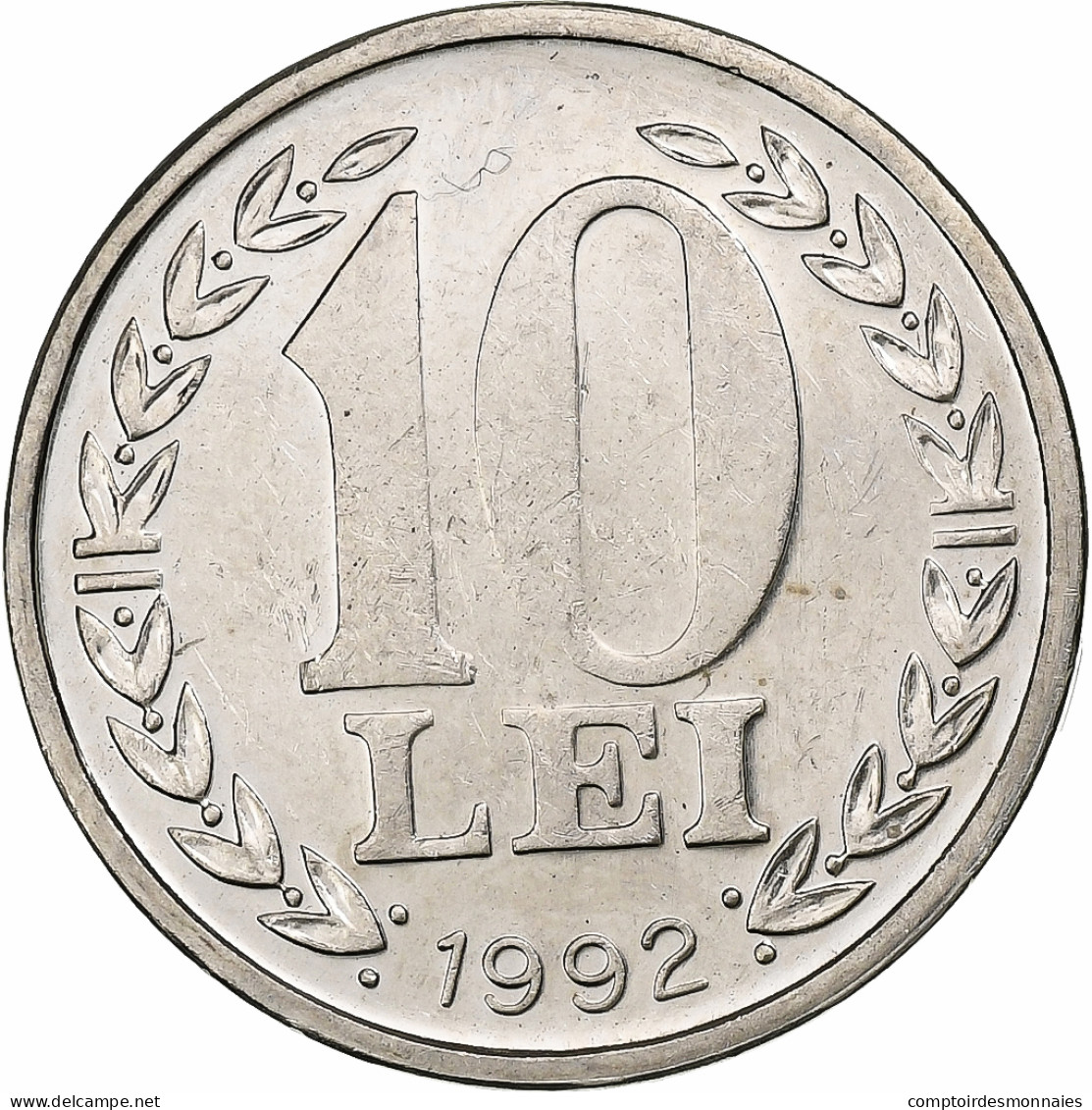 Roumanie, 10 Lei, 1992, Nickel Clad Steel, SUP, KM:108 - Rumania