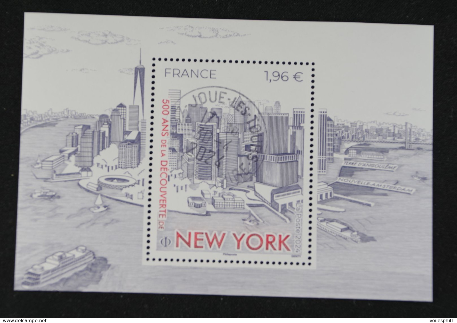 France 2024 - 500 Ans De La Découverte De New York- Oblitéré - Used Stamps
