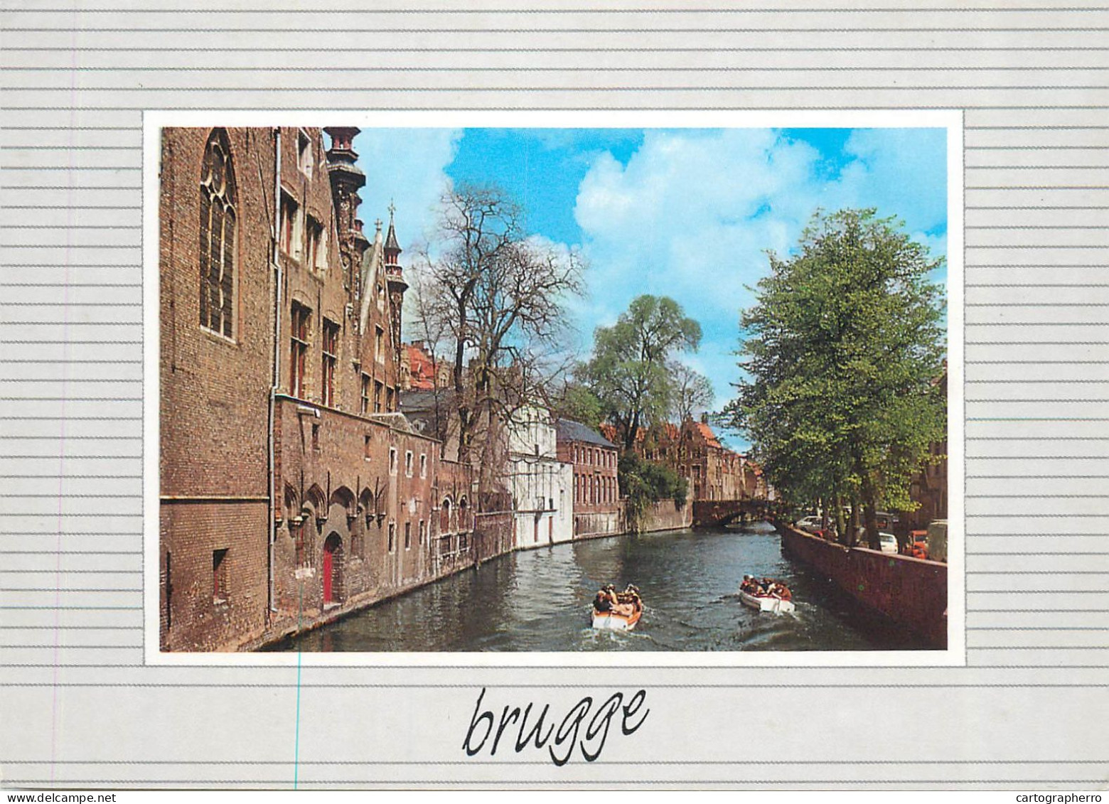 Navigation Sailing Vessels & Boats Themed Postcard Brugge Chanel Boats - Voiliers