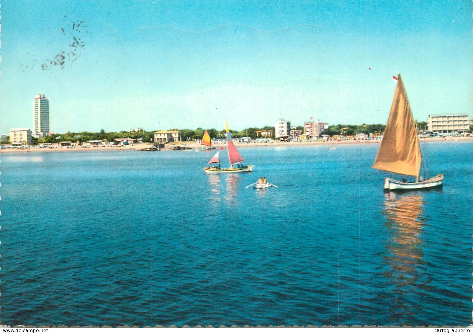 Navigation Sailing Vessels & Boats Themed Postcard Milano Maritima Cervia - Sailing Vessels