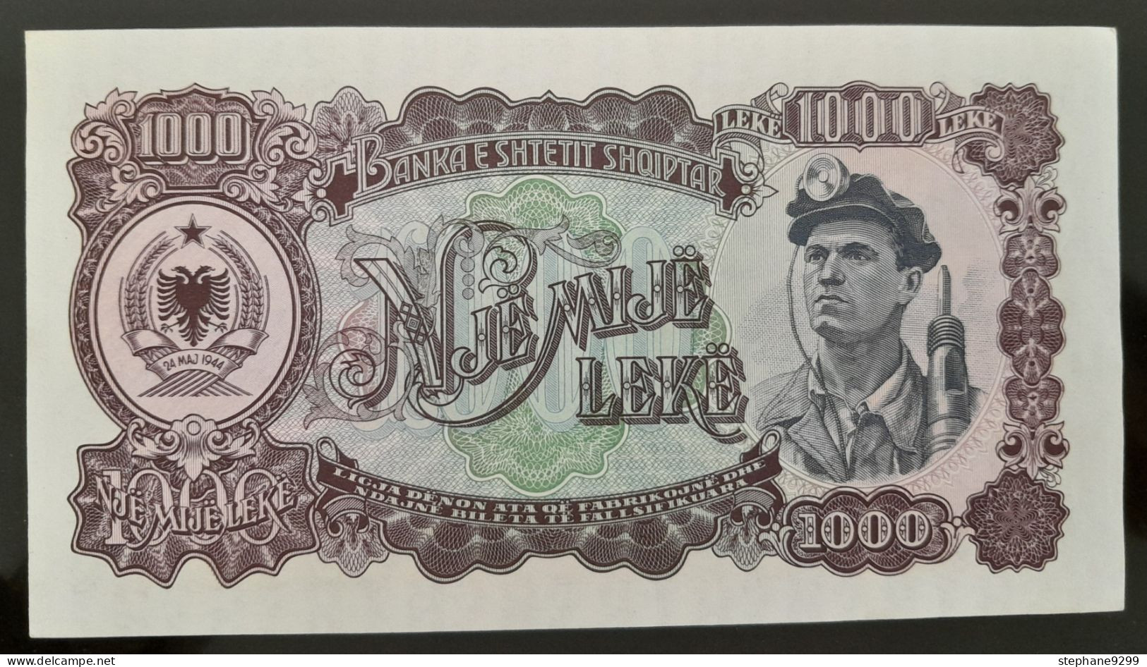 ALBANIE 1000 LEKE 1957 NEUF/UNC - Albanie