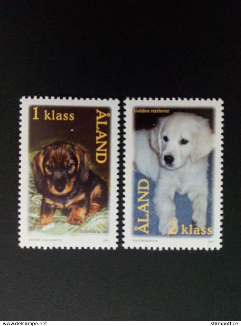 ALAND MI-NR. 195-196 HUNDEWELPEN 2001 - Hunde