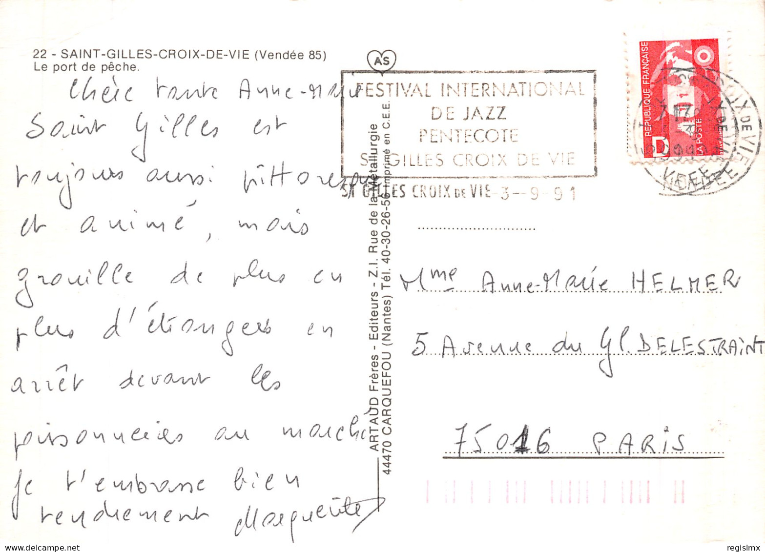 85-SAINT GILLES CROIX DE VIE-N°T1061-E/0199 - Saint Gilles Croix De Vie