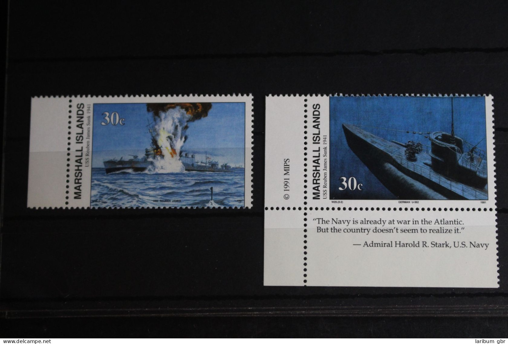 Marshall-Inseln 379-380 Postfrisch Geschichte 2. Weltkrieges #FR612 - Marshall Islands
