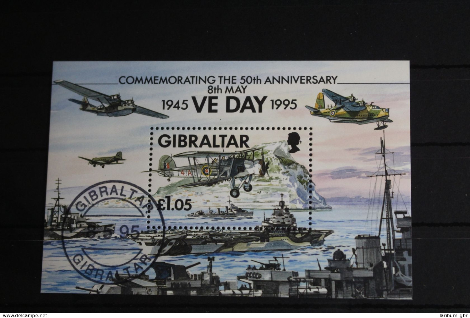 Gibraltar Block 21 Mit 714 Postfrisch Geschichte 2. Weltkrieg #FR678 - Gibraltar