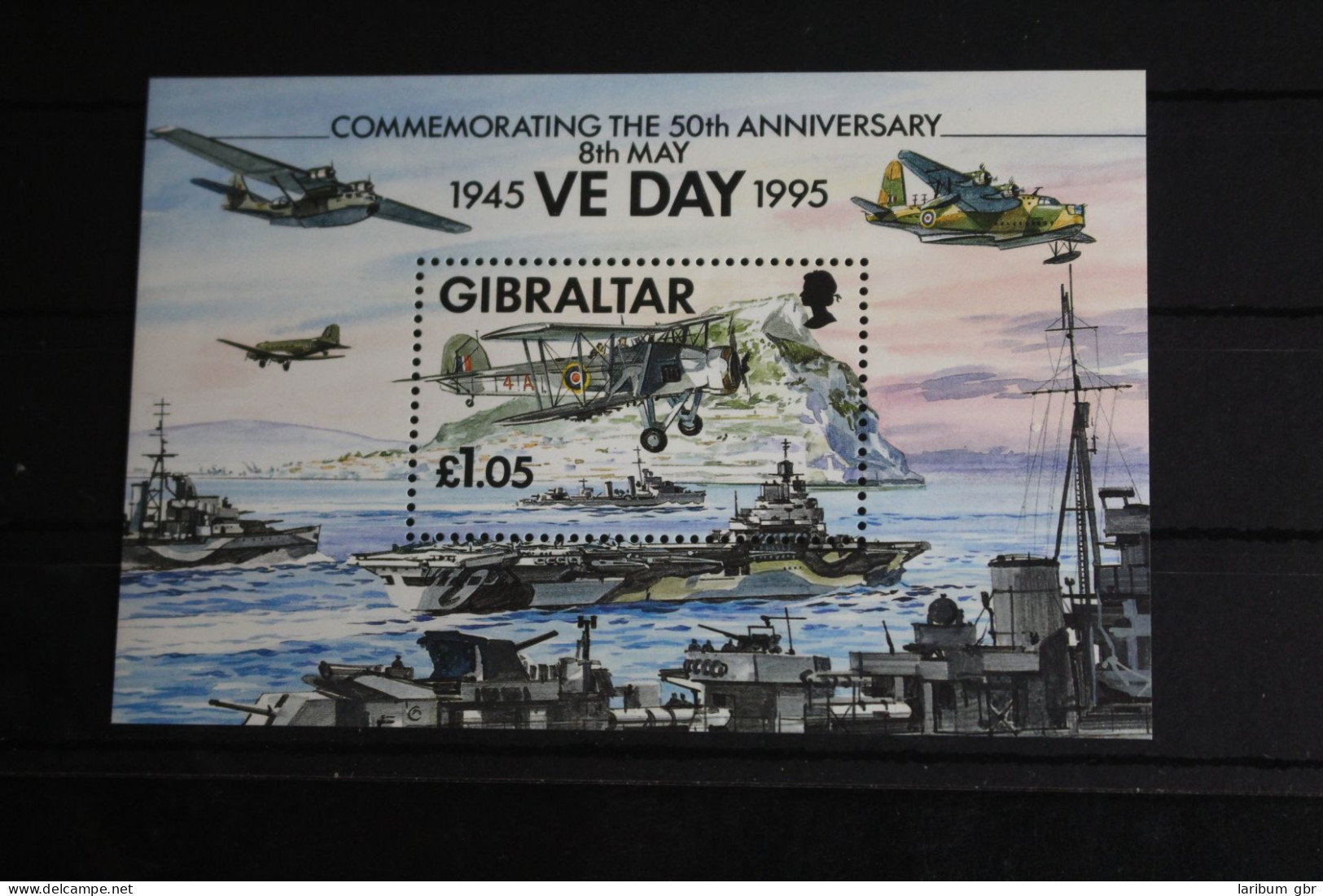 Gibraltar Block 21 Mit 714 Postfrisch Geschichte 2. Weltkrieg #FR679 - Gibraltar