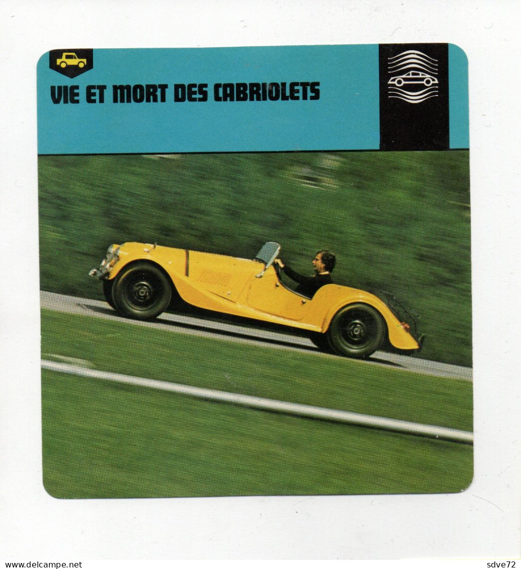 FICHE AUTOMOBILE -  VIE ET MORT DES CABRIOLETS - KFZ