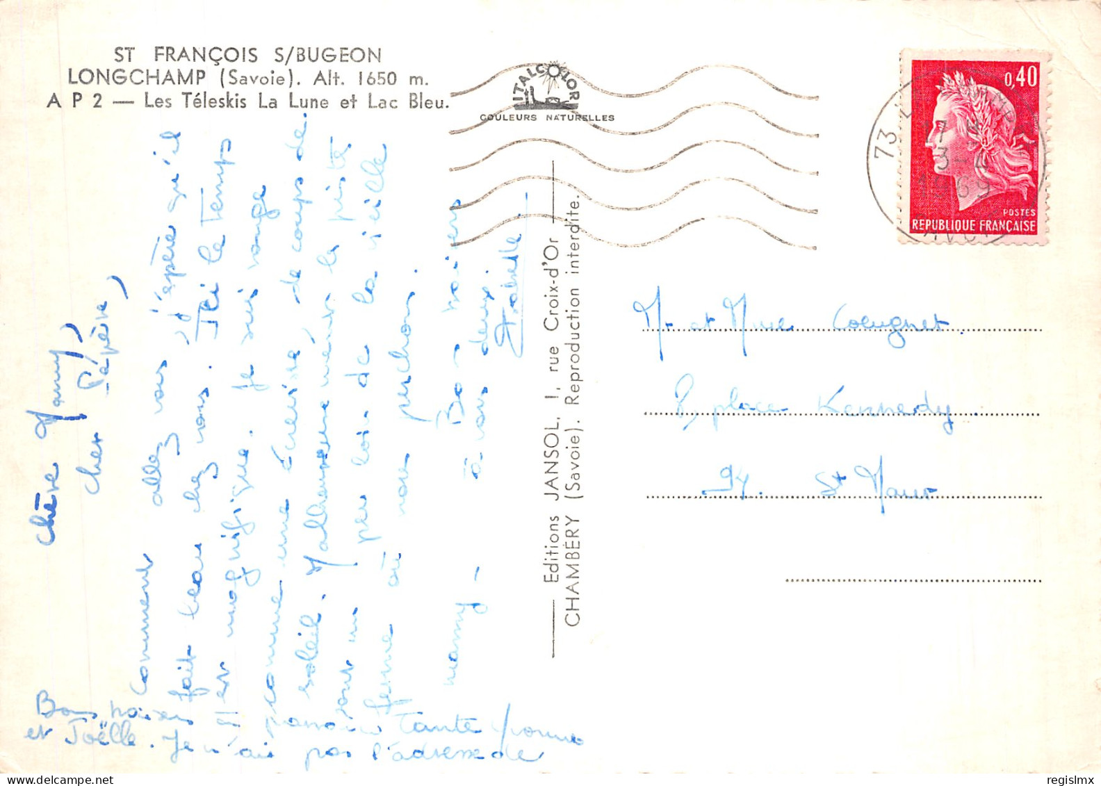 73-SAINT FRANCOIS SUR BUGEON LONGCHAMP-N°T1062-B/0195 - Autres & Non Classés