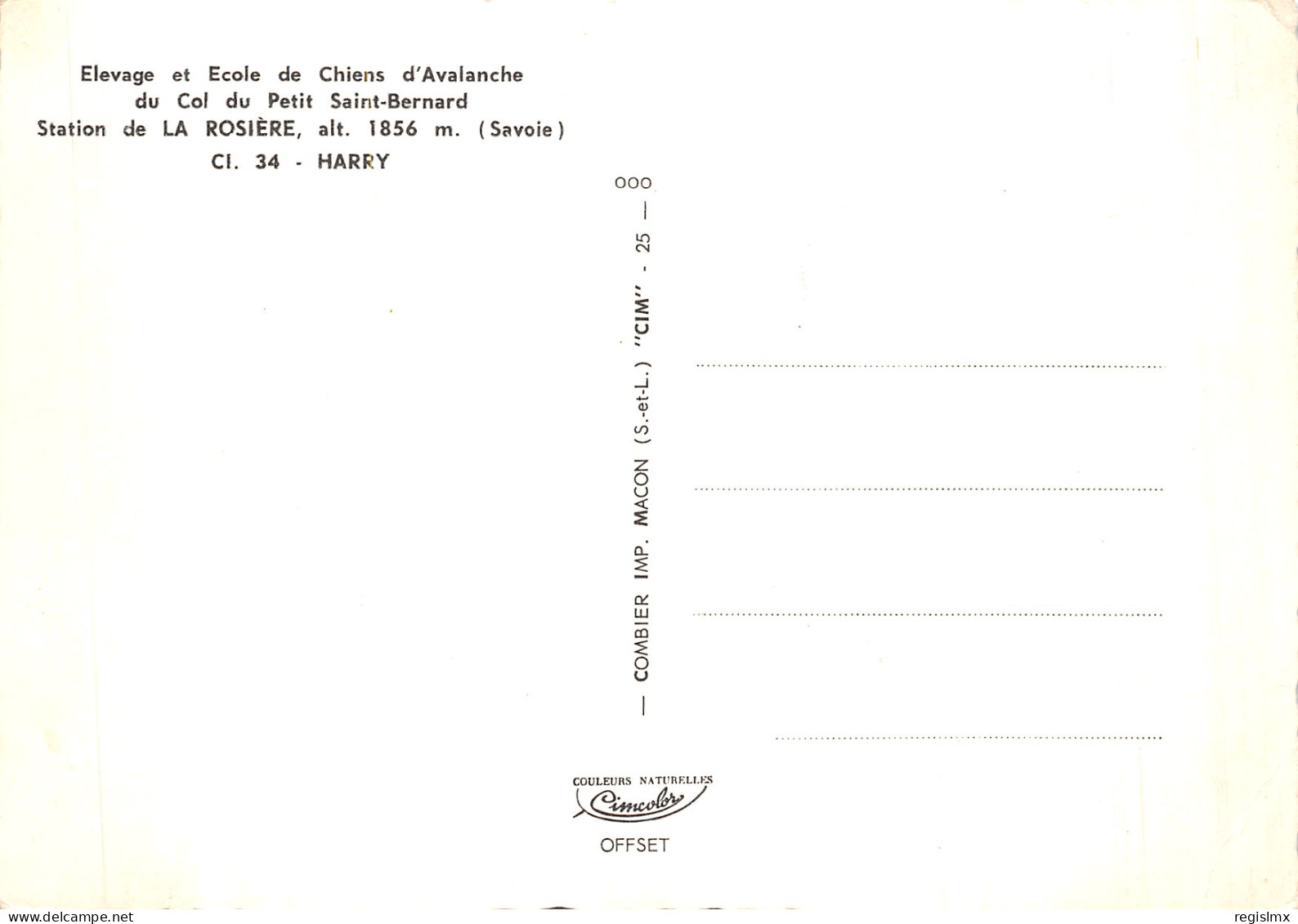 73-HARRY COL DU PETIT SAINT BERNARD-N°T1062-B/0105 - Autres & Non Classés