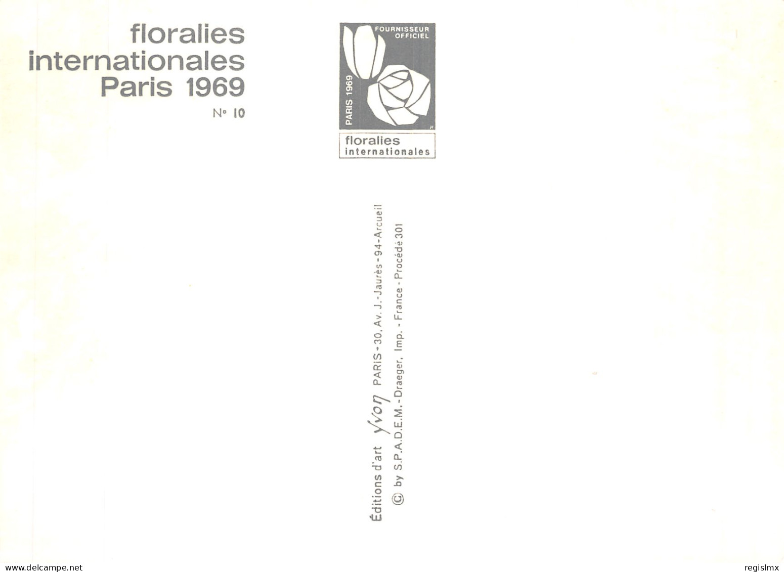 75-PARIS LES FLORALIES INTERNATIONALES 1969-N°T1062-A/0319 - Mostre