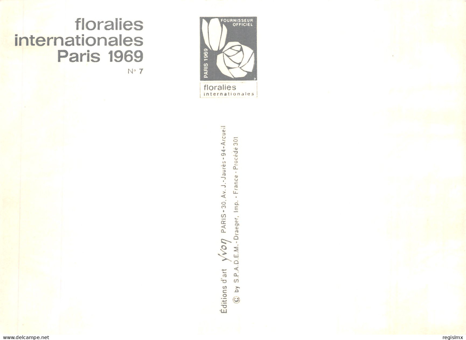 75-PARIS LES FLORALIES INTERNATIONALES 1969-N°T1062-A/0311 - Expositions