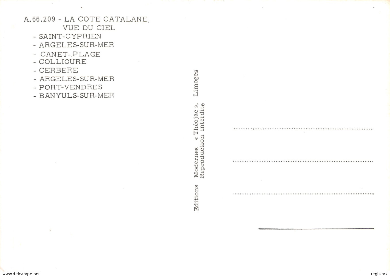66-LA COTE CATALANE-N°T1062-A/0185 - Autres & Non Classés