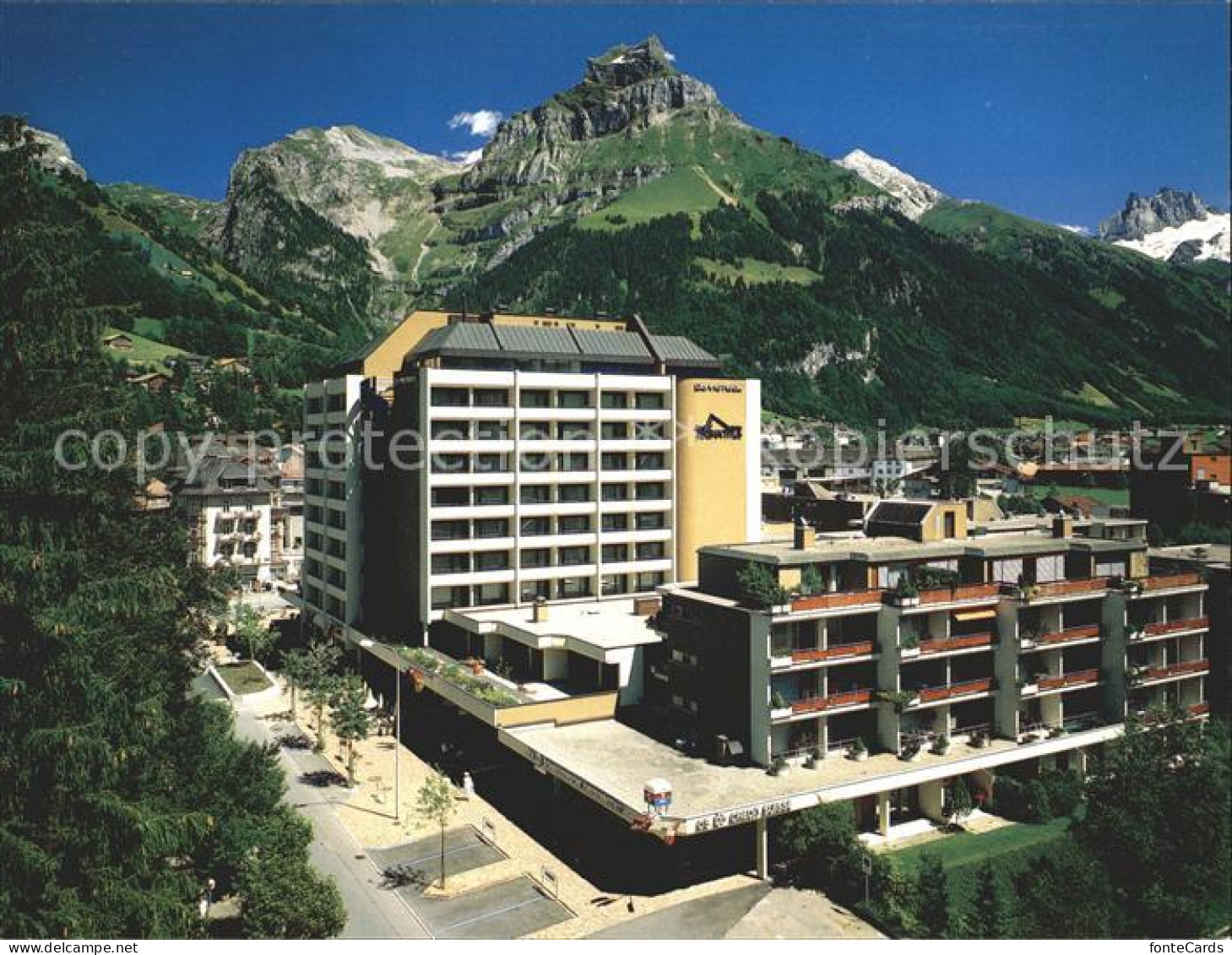 12001328 Engelberg OW Treff Hotel Engelberg Regina Titlis Mit Hahnen Engelberg - Sonstige & Ohne Zuordnung