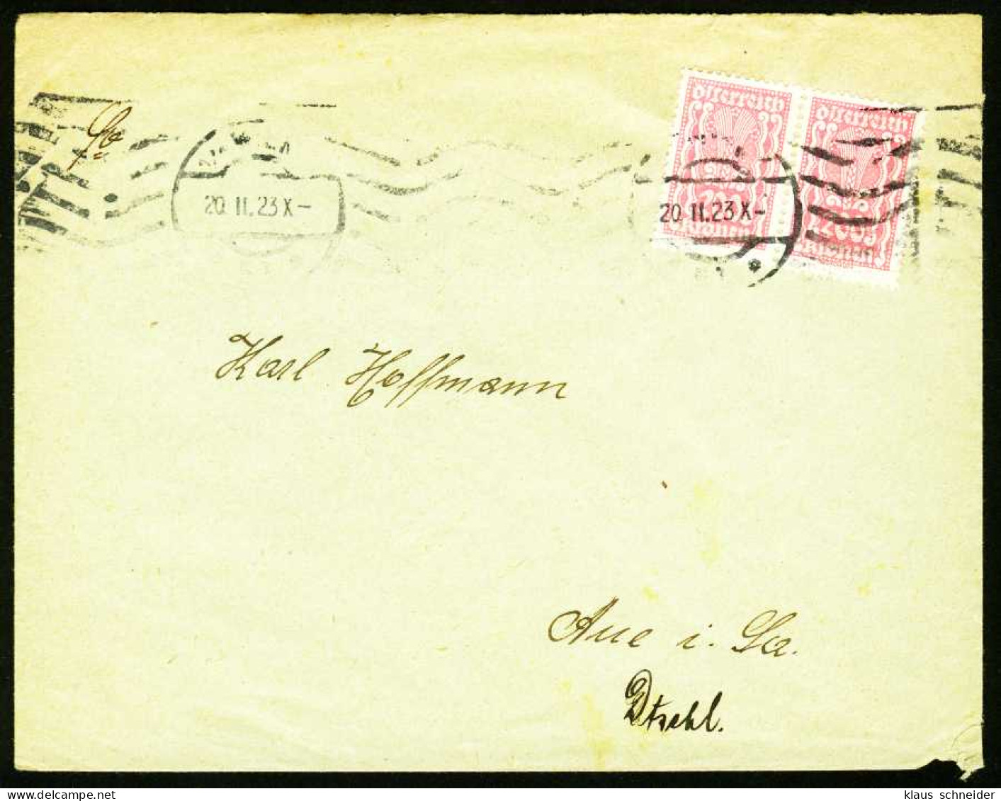 ÖSTERREICH 1922 Nr 383 BRIEF MEF X290146 - Covers & Documents