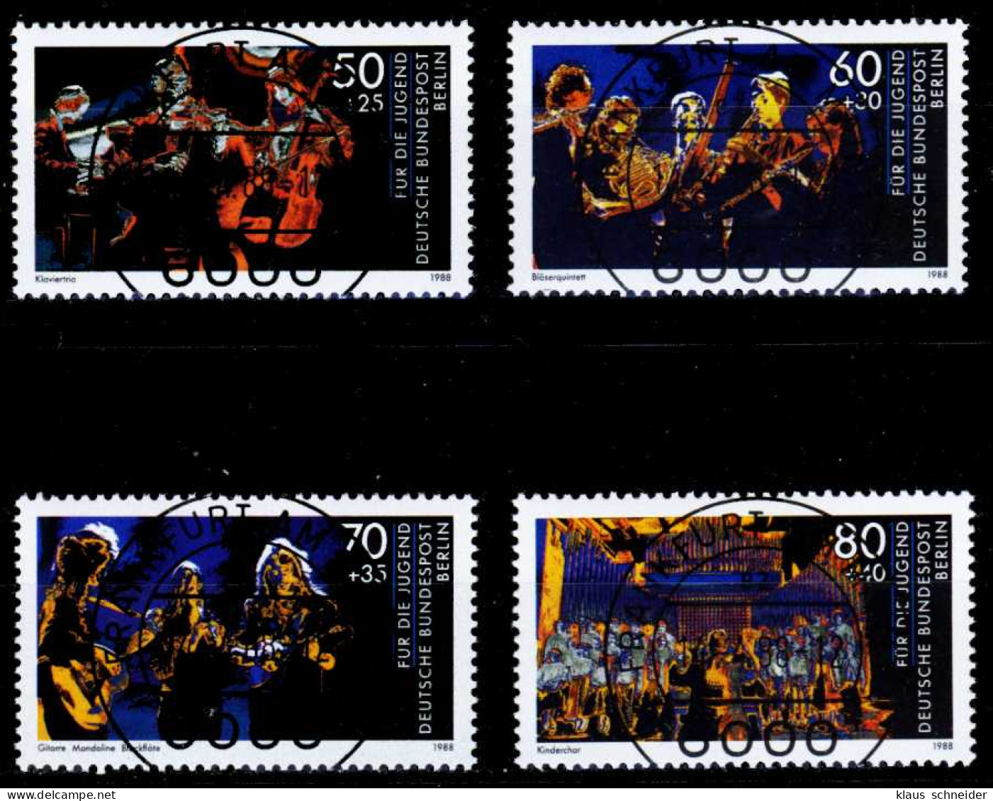 BERLIN 1988 Nr 807-810 Zentrisch Gestempelt S527936 - Used Stamps