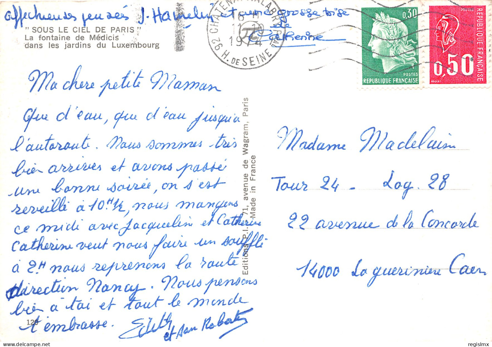 75-PARIS LA FONTAINE MEDICIS-N°T1063-B/0251 - Autres & Non Classés