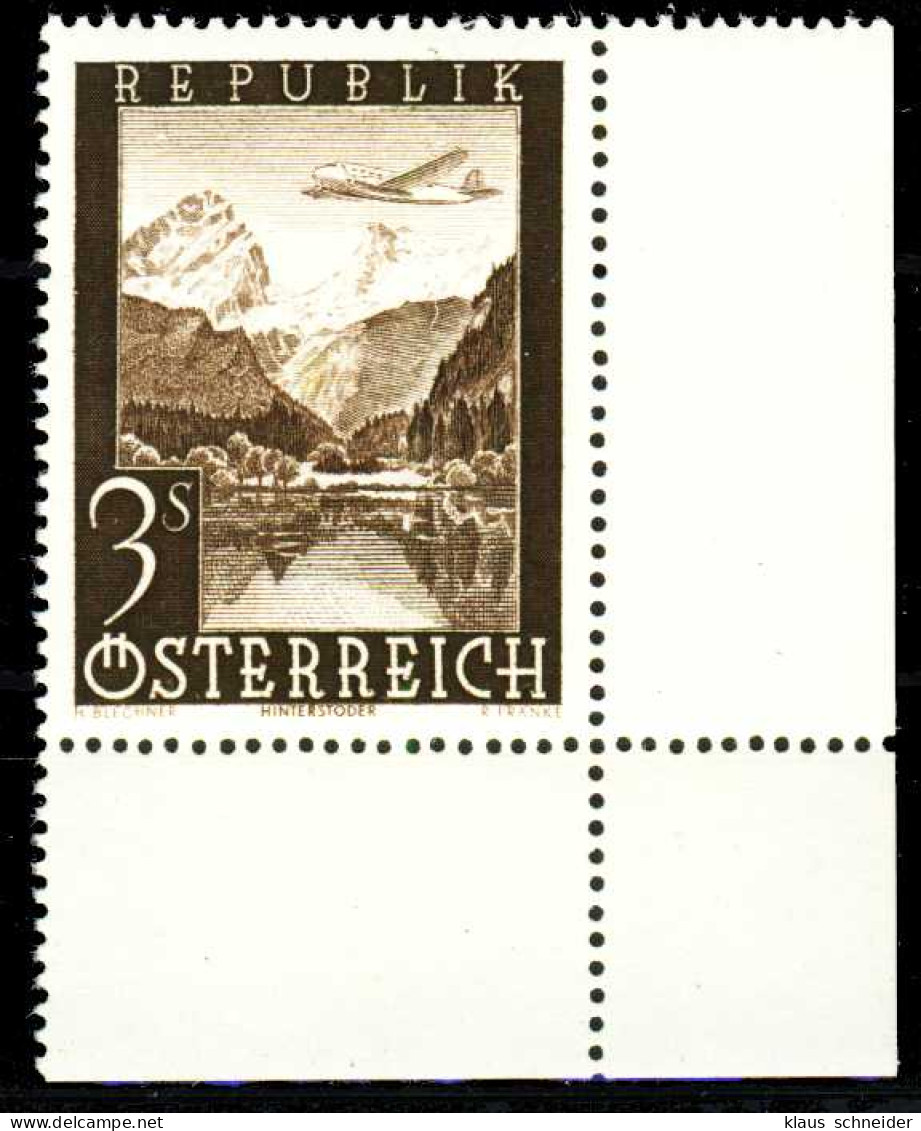ÖSTERREICH 1947 Nr 825 Postfrisch ECKE-URE X36BB66 - Neufs