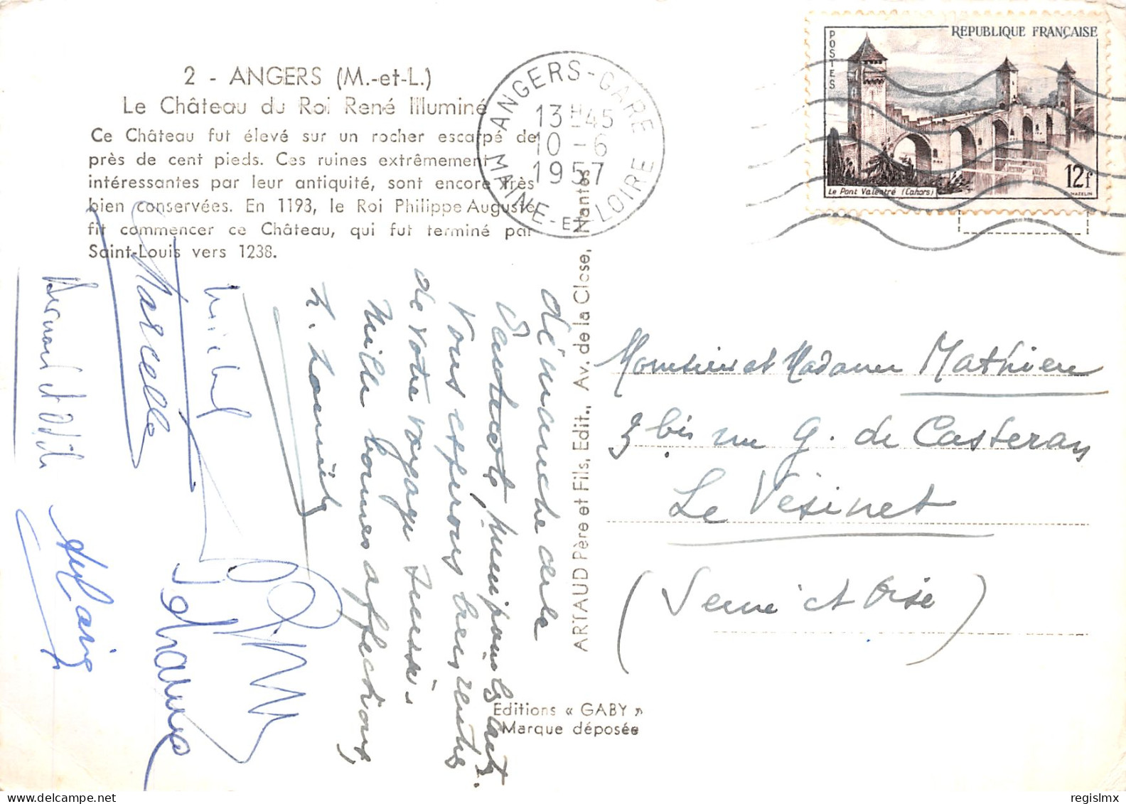 49-ANGERS LE CHATEAU-N°T1063-B/0195 - Angers
