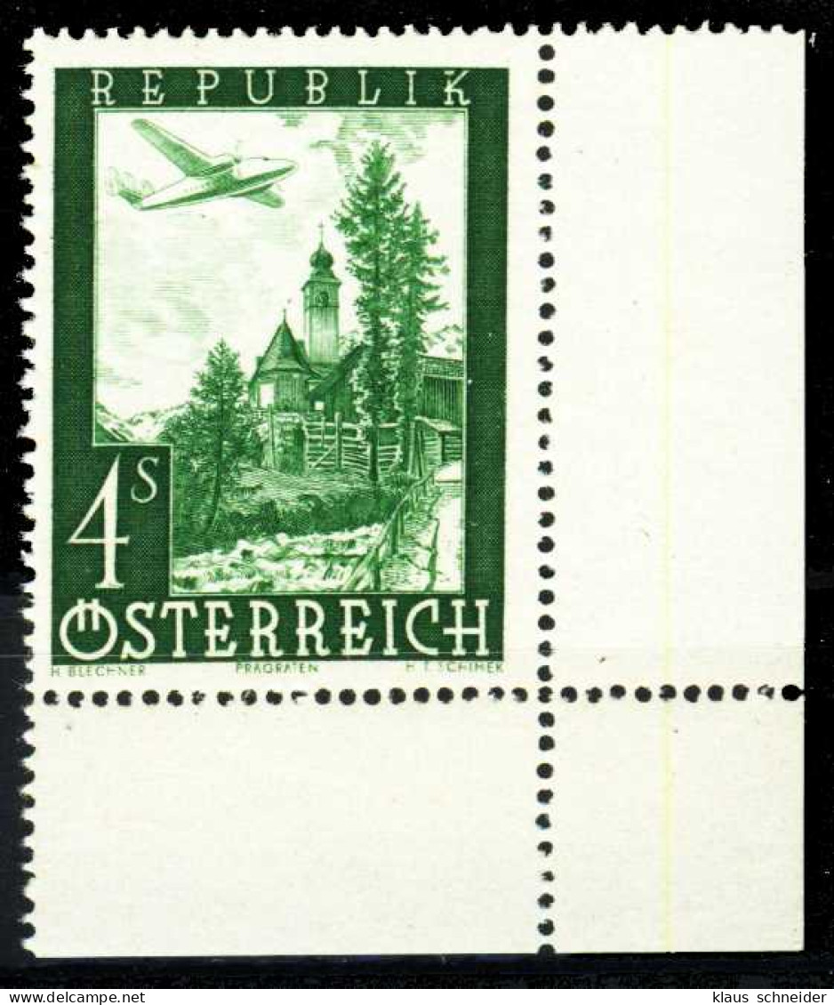 ÖSTERREICH 1947 Nr 826 Postfrisch ECKE-URE X36BB56 - Ungebraucht