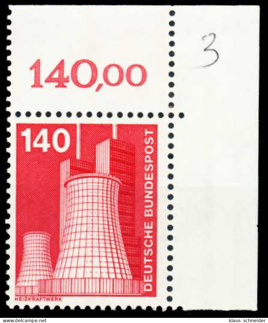 BRD DS INDUSTRIE U. TECHNIK Nr 856 Postfrisch ECKE-ORE X3DE2F2 - Unused Stamps