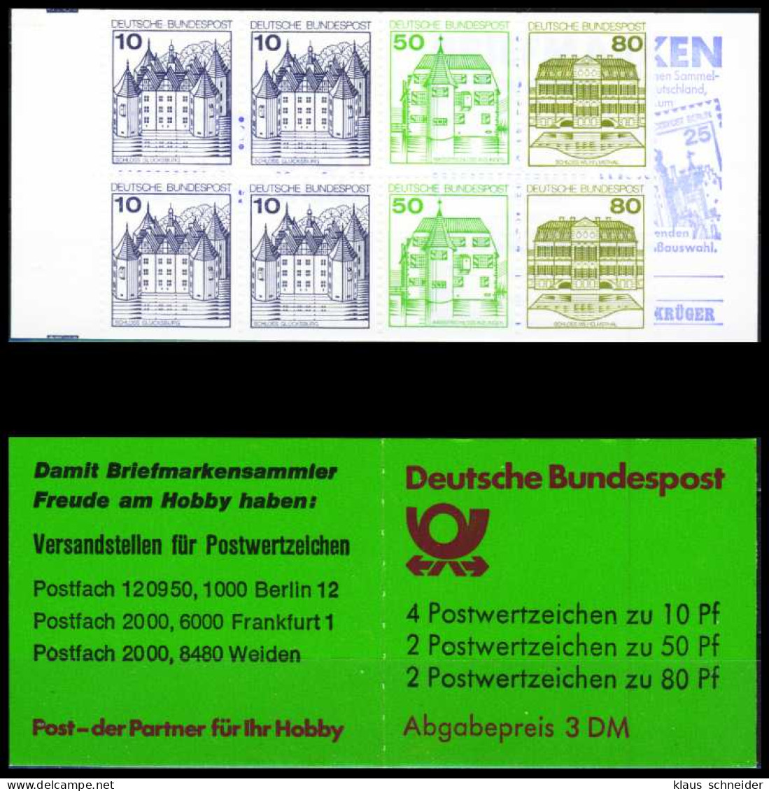 BRD MARKENHEFTCHEN Nr MH 24g Postfrisch SA1399A - Sonstige & Ohne Zuordnung