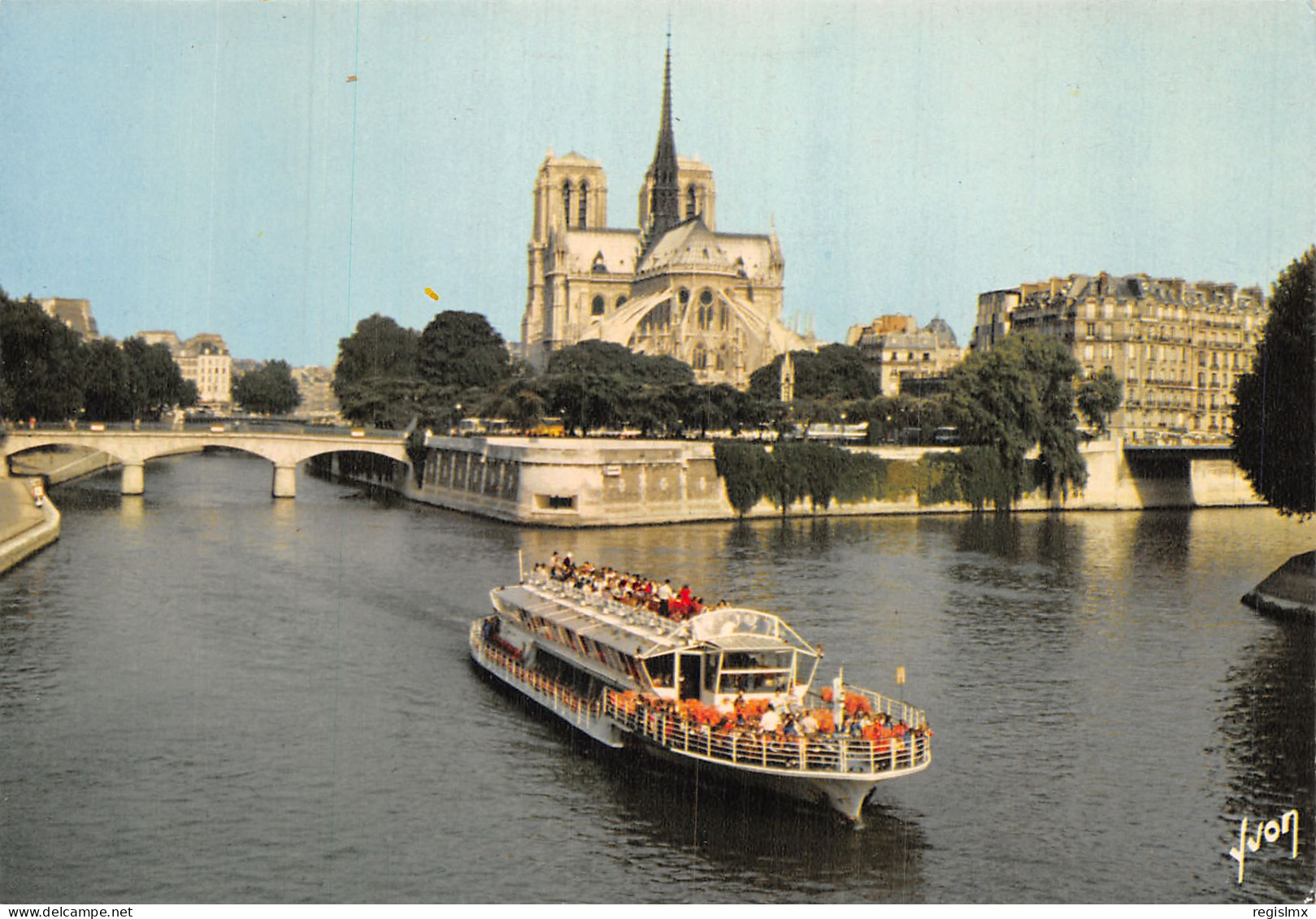 75-PARIS NOTRE DAME ET LA SEINE-N°T1063-C/0015 - Notre Dame De Paris