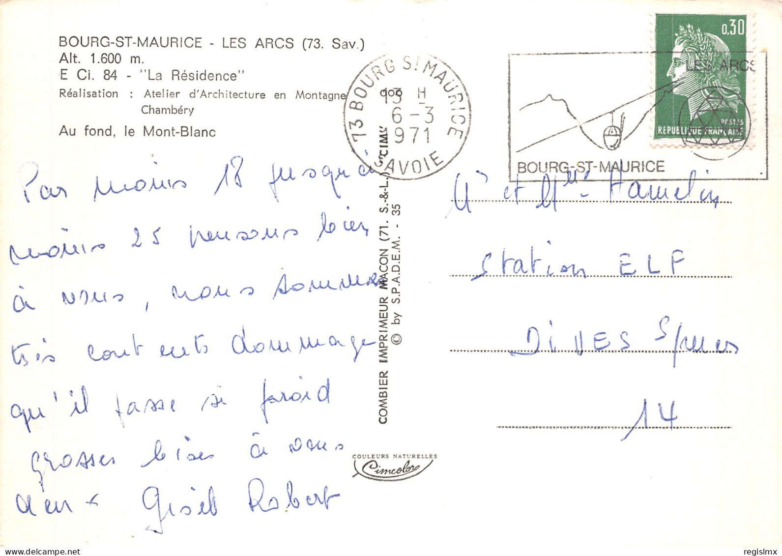 73-BOURG SAINT MAURICE LES ARCS-N°T1063-B/0355 - Bourg Saint Maurice