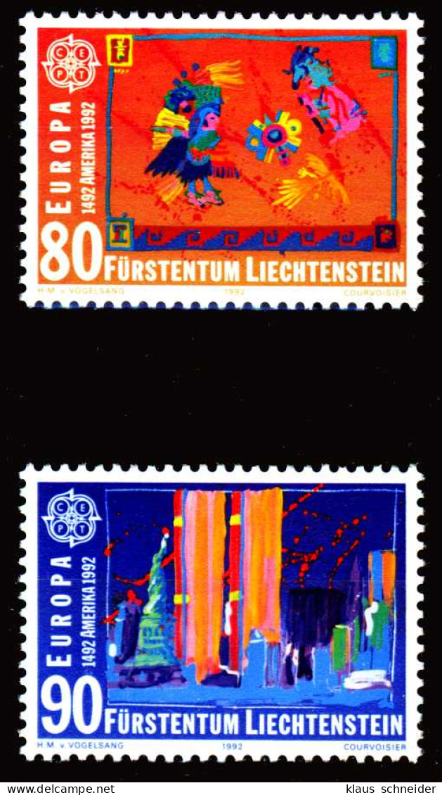 LIECHTENSTEIN 1992 Nr 1033-1034 Postfrisch S9F8332 - Nuovi
