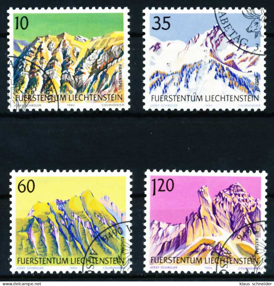 LIECHTENSTEIN 1990 Nr 1000-1003 Gestempelt SA18FA6 - Used Stamps