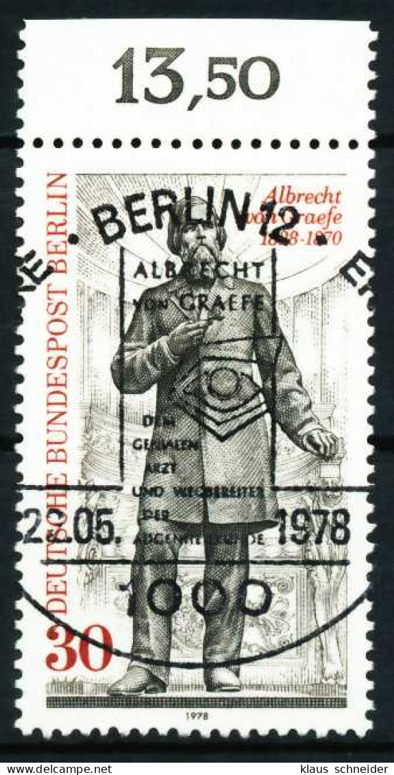 BERLIN 1978 Nr 569 Zentrisch Gestempelt ORA X61EA2A - Used Stamps