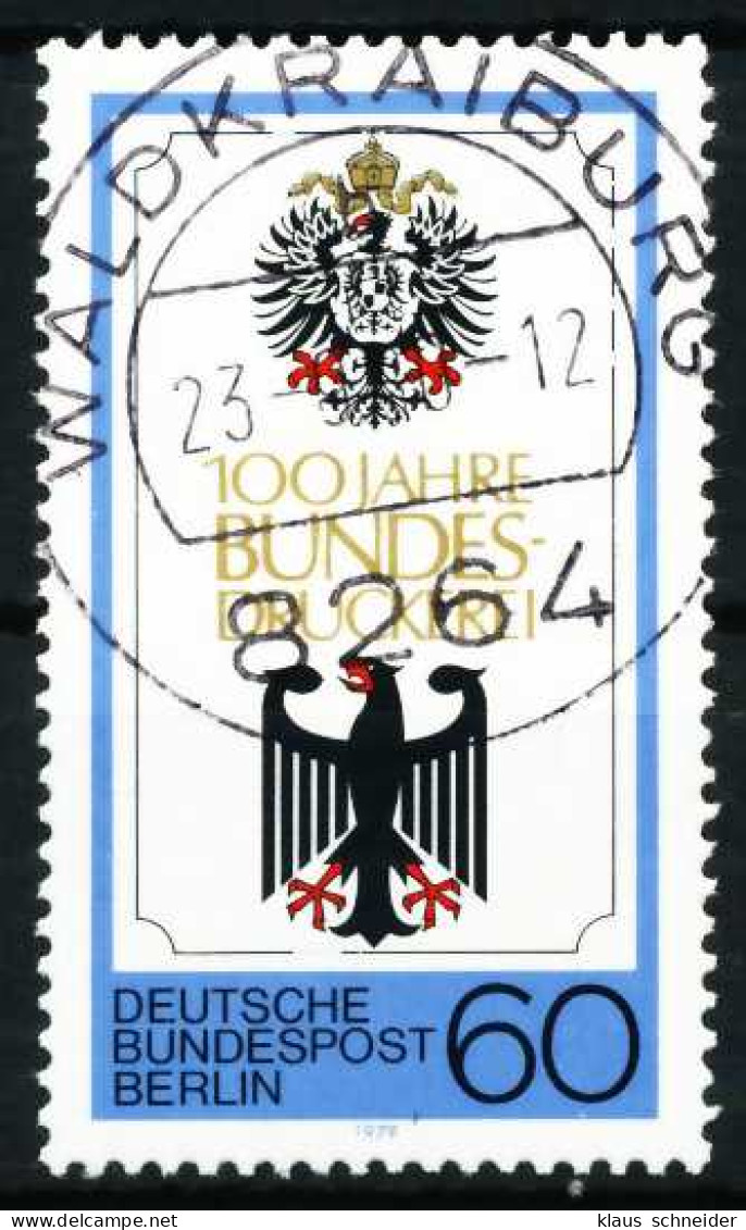 BERLIN 1979 Nr 598 Zentrisch Gestempelt X620C86 - Oblitérés