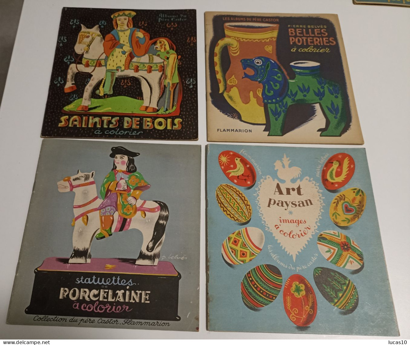 Albums à Colorier Du Père Castor De 1947 - Andere & Zonder Classificatie