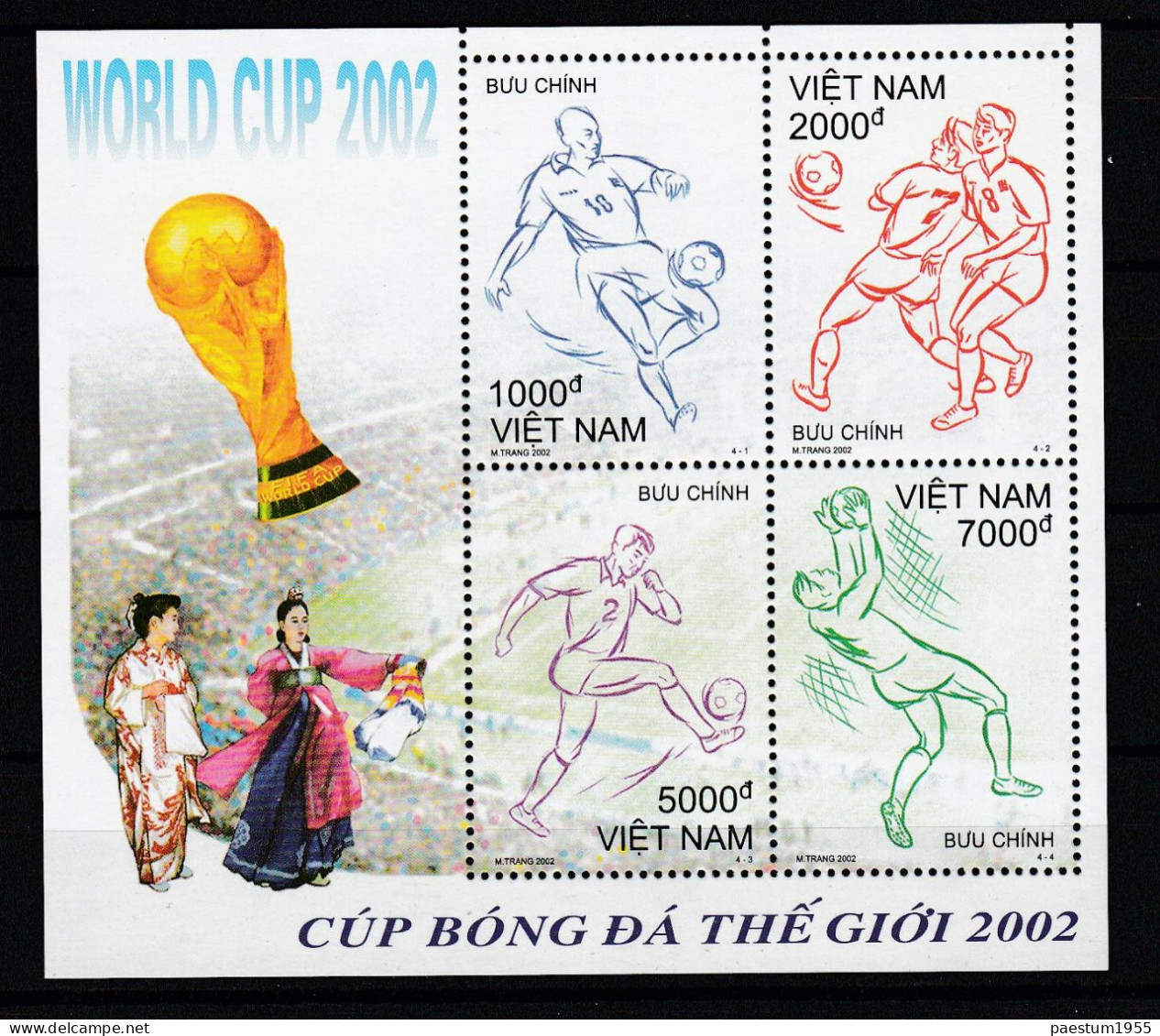 Feuillet Neuf** MNH 2002 Viêt-Nam  Vietnam  FIFA Coupe Du Monde De Football 2002 Mi:VN BL134  Yt:VN BF114 - Viêt-Nam