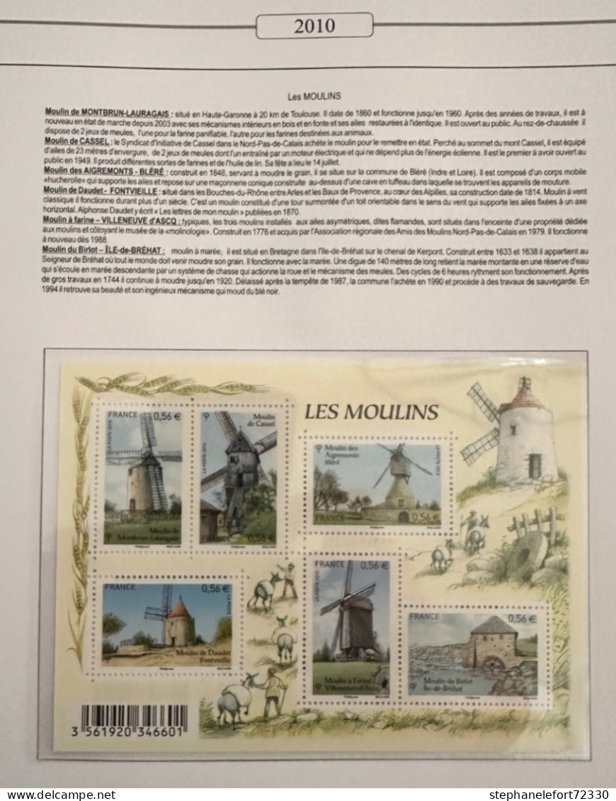 Timbres 2010  Année Complète Neufs  ** - Feuillets, Timbre Argent Et Carnets Auto Adhésifs (Voir Photos) - 2010-2019