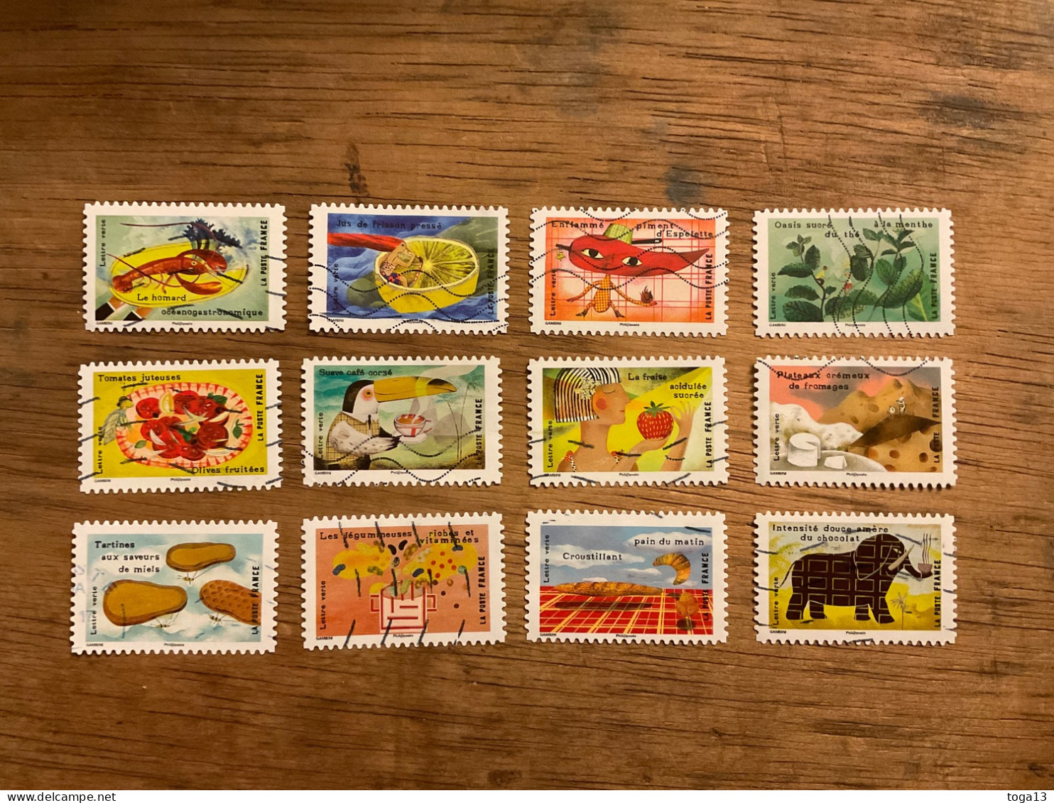 2017, Série Complète Y&T 1454/1465 (ADH44) - Used Stamps