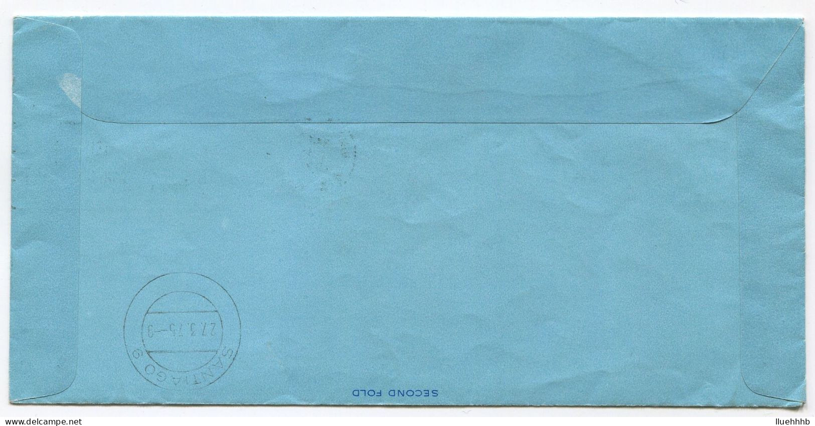 UNITED NATIONS: 1975 UC12 18c Aerogramme Sent To CHILE - Poste Aérienne