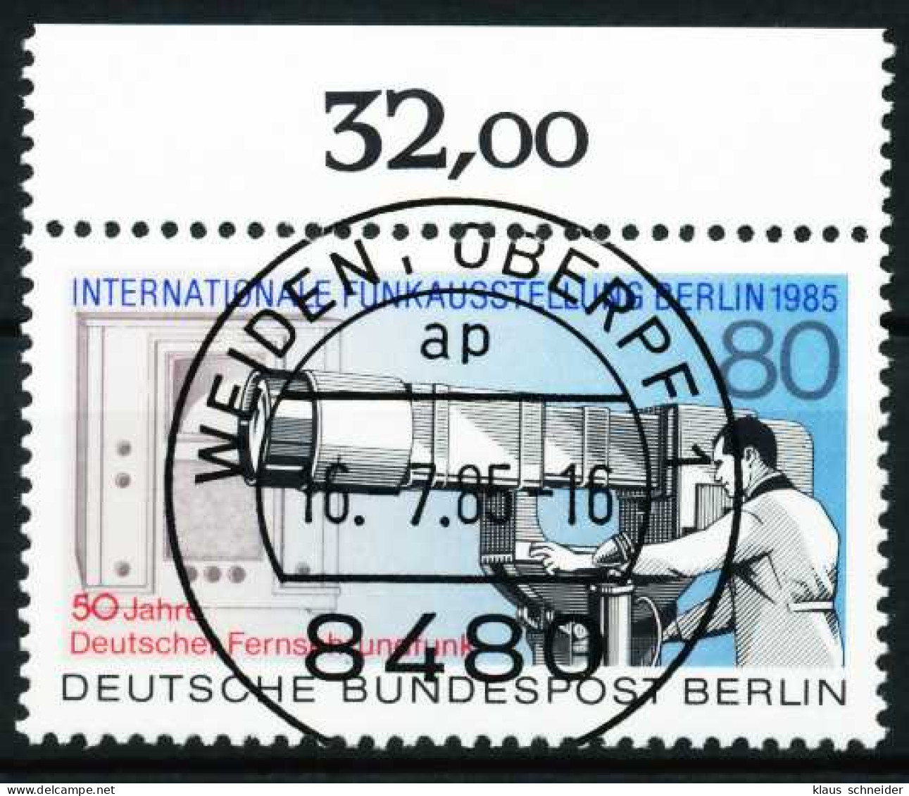 BERLIN 1985 Nr 741 Zentrisch Gestempelt ORA X62E45A - Oblitérés