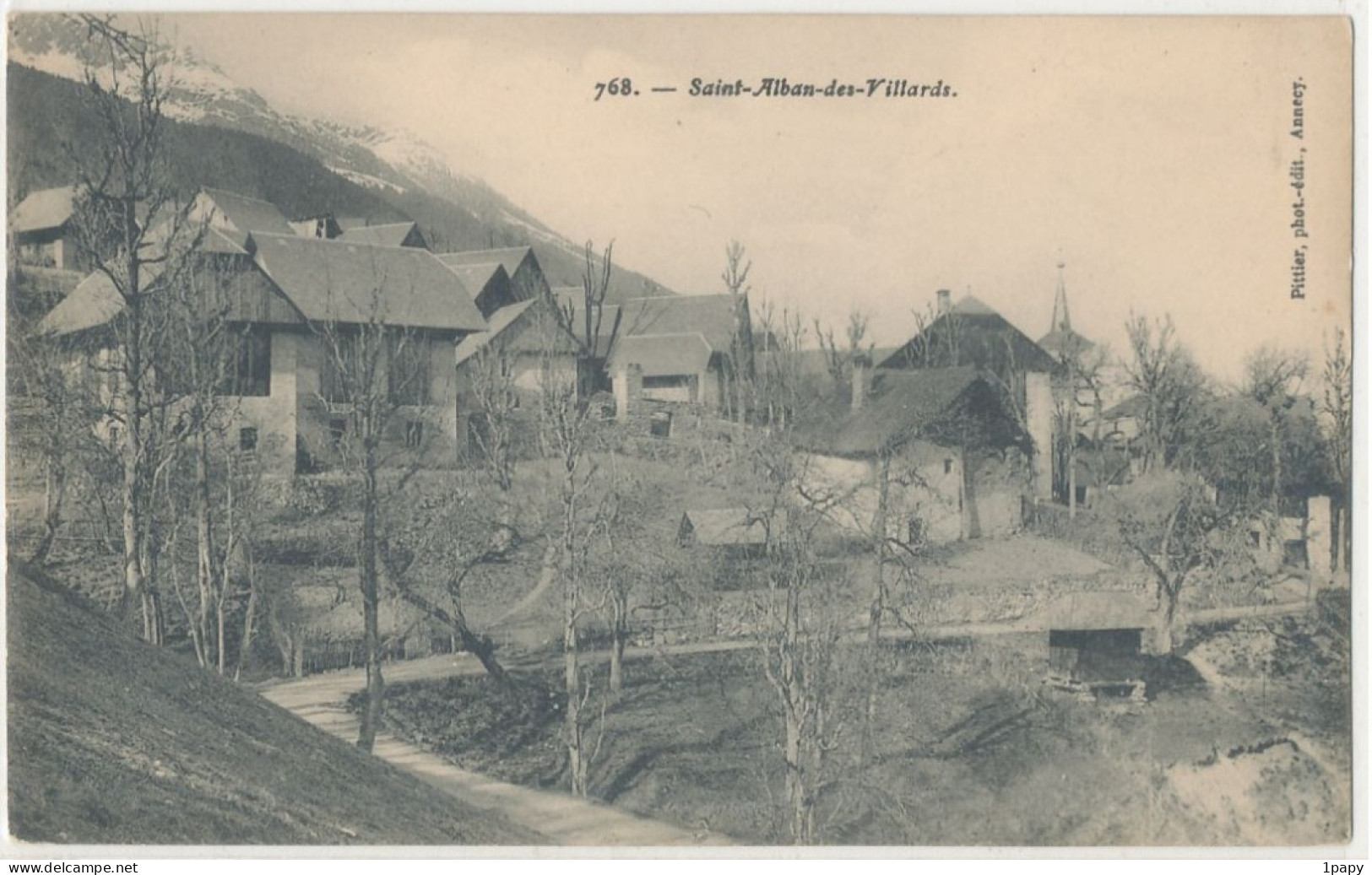 73 - Savoie - Saint Alban Des Villards Vue Du Village   - Editeur Pittier - Sonstige & Ohne Zuordnung