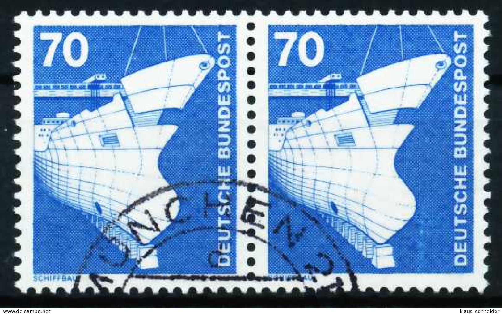 BRD DS INDUSTRIE U. TECHNIK Nr 852 Gestempelt WAAGR PAAR X668186 - Used Stamps