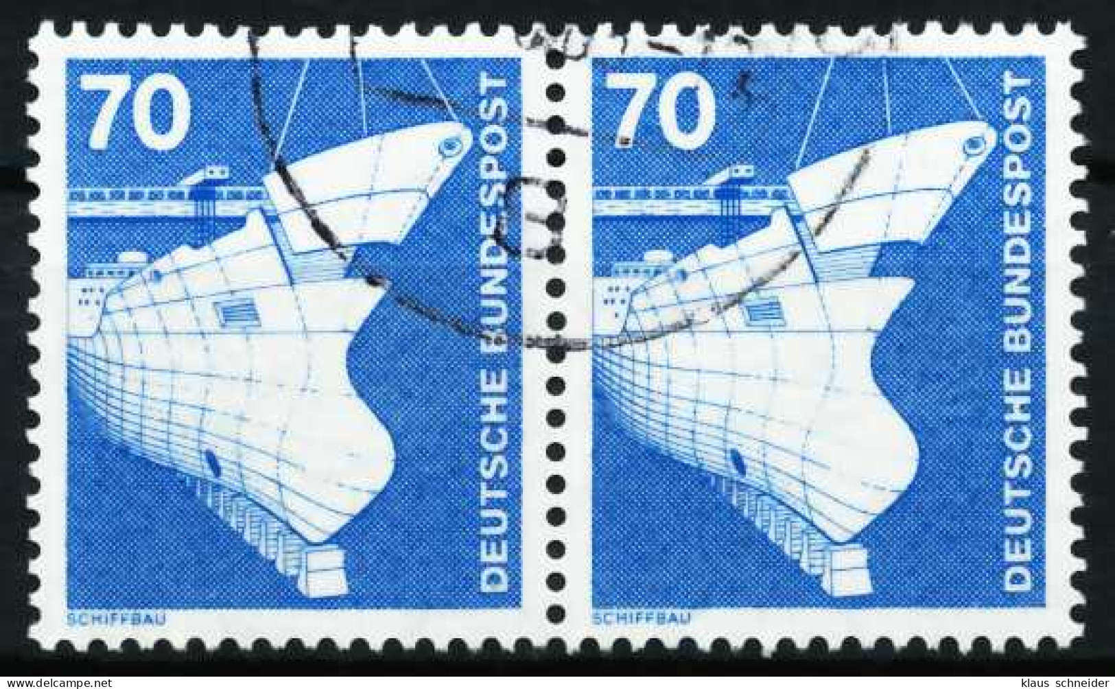 BRD DS INDUSTRIE U. TECHNIK Nr 852 Gestempelt WAAGR PAAR X6681A2 - Used Stamps