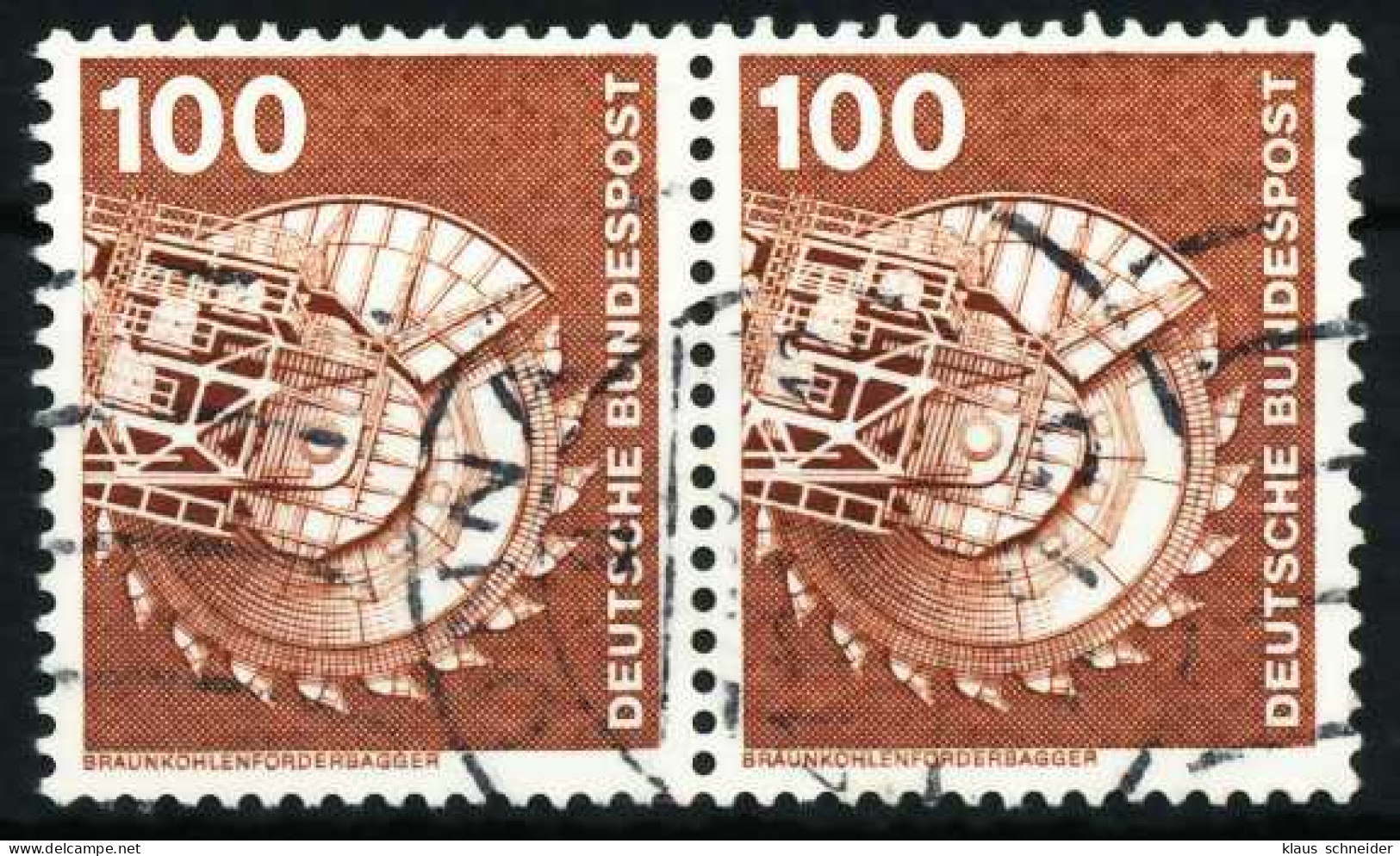 BRD DS INDUSTRIE U. TECHNIK Nr 854 Gestempelt WAAGR PAAR X668206 - Used Stamps