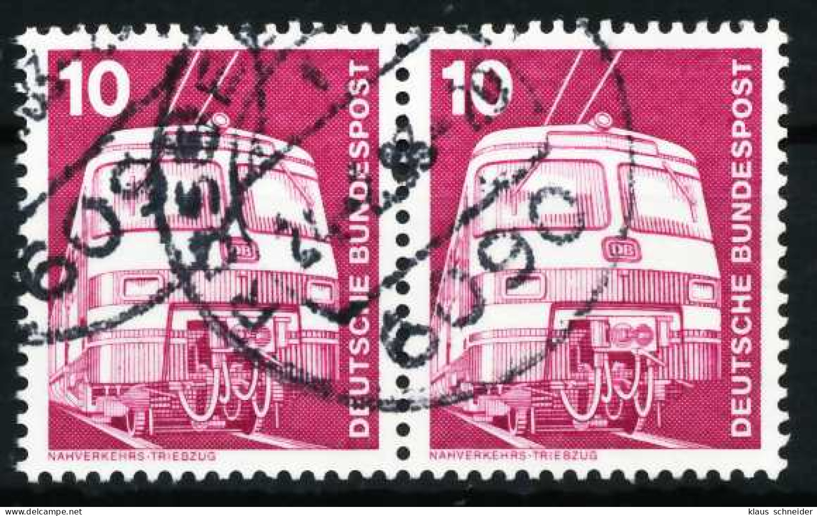 BRD DS INDUSTRIE U. TECHNIK Nr 847 Gestempelt WAAGR PAAR X66C2B2 - Used Stamps